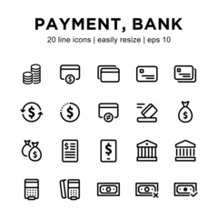 icon set related to payment