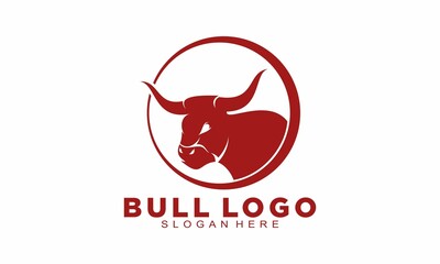 Angry bull head logo