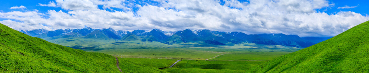 Nalati Grassland natural scenery in Xinjiang,China.