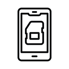 Mobile Memory card icon