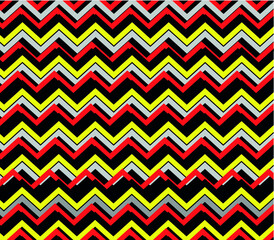 Geometric zigzag lines pattern illutration background.
