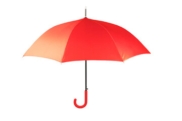 Umbrella. Red umbrella on a white background. Insulated umbrella.