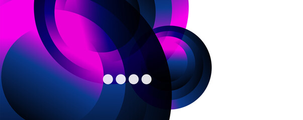 Fluid gradients, swirls and circles. Bright color lines. Vector Illustration For Wallpaper, Banner, Background, Landing Page
