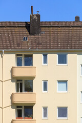 Monotone Wohnhäuser, Wohngebäude, Bremerhaven, Deutschland