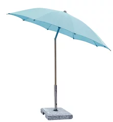 Fototapeten parasol de plage ou de jardin sur pied, fond blanc  © Unclesam