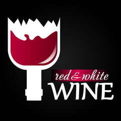 Wine illustration. Wine banner