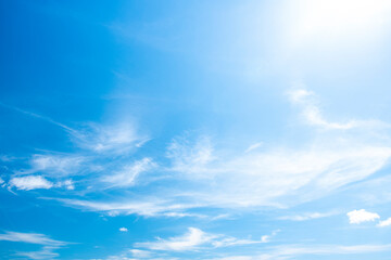 Obraz premium blue sky and white clouds