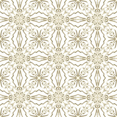 Seamless Golden Ornamental Pattern