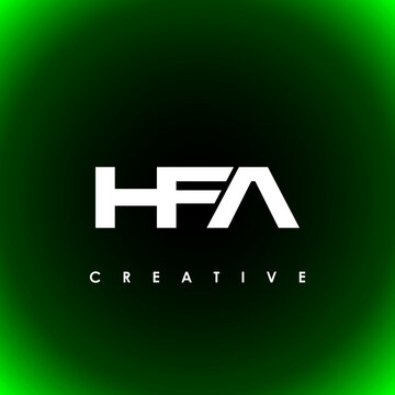 HFA Letter Initial Logo Design Template Vector Illustration