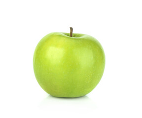 Closeup of Green Apple isolated on white background