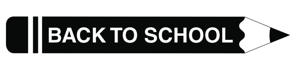 Back to school icon with pencil.