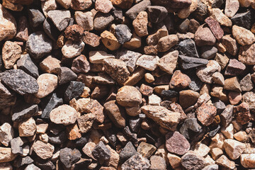 Crushed stone background