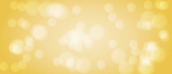 abstract yellow light bokeh blurred background