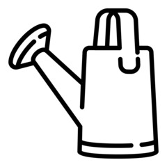 Obraz premium Garden watering can icon. Outline garden watering can vector icon for web design isolated on white background