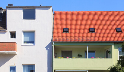 Balkone, Wohnhaus, Wohngebäude, Bremerhaven, Deutschland