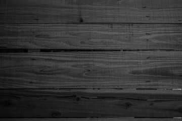 Naklejka premium Grunge dark wood plank texture background. Vintage black wooden board wall antique cracking old style background objects for furniture design.
