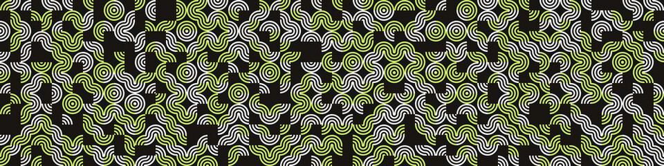 Abstract Geometric Pattern generative computational art illustration