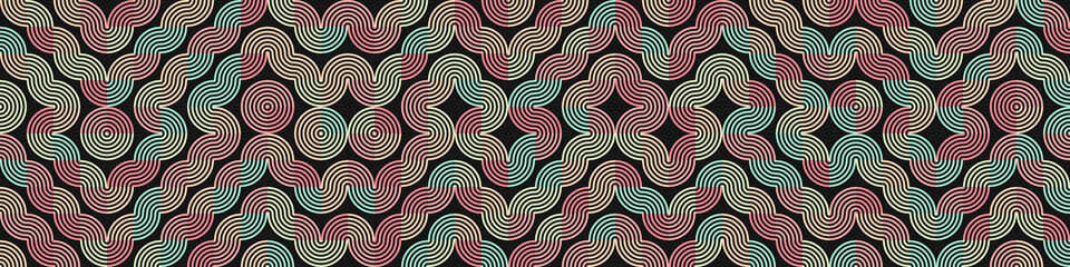 Abstract Geometric Pattern generative computational art illustration