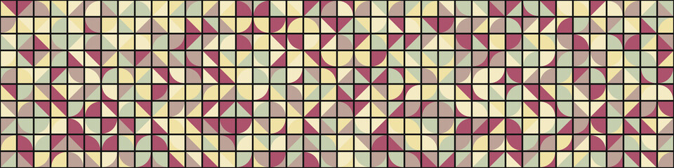 Abstract Geometric Pattern generative computational art illustration