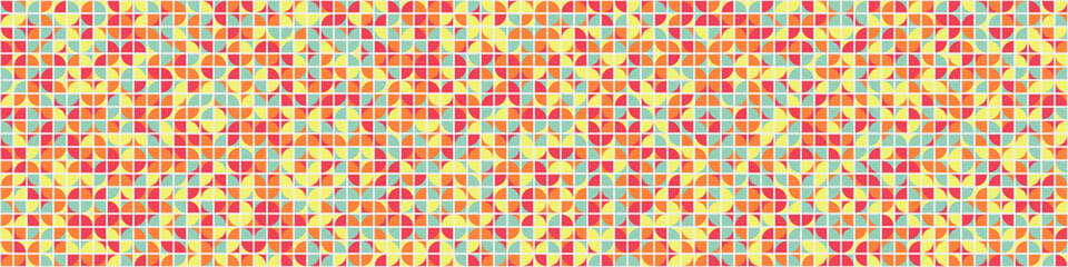 Fototapeta premium Abstract Geometric Pattern generative computational art illustration