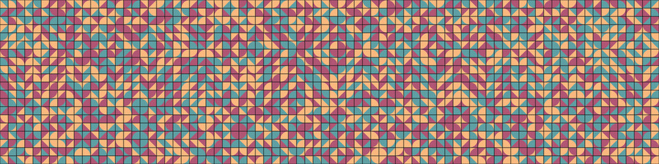 Abstract Geometric Pattern generative computational art illustration