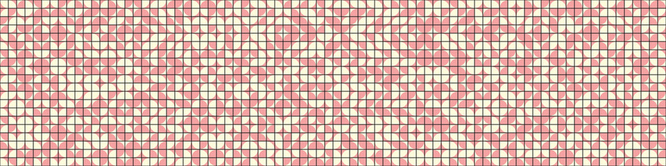 Fototapeta premium Abstract Geometric Pattern generative computational art illustration