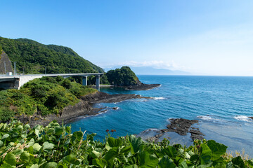 北海道　積丹半島の夏の風景
