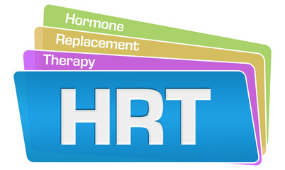 HRT - Hormone Replacement Therapy Colorful Squares Stack 