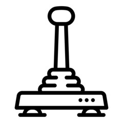 Controller joystick icon. Outline controller joystick vector icon for web design isolated on white background
