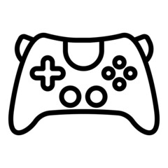 Mouse joystick icon. Outline mouse joystick vector icon for web design isolated on white background