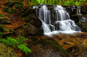 Waterfall Jeseníky Czech republic