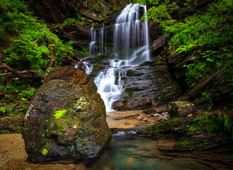 Waterfall Jeseníky Czech republic