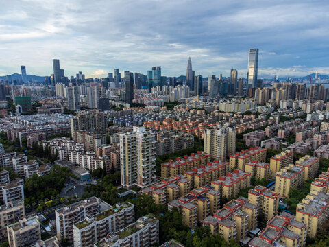 Cityscape of Shekou in Shenzhen, Guangdong Province, China