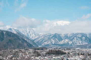 Fototapeta na wymiar 冬の雪山