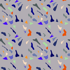 Fototapeta premium Seamless pattern with chaotic colorful shapes