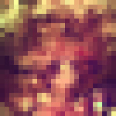 seamless pattern, colored fragments, pixels, stained glass, glass, mosaic, green, brown, autumn, red, leaves, forest, freshness, ecology, color, turkish style,texture, background for design, digital, 