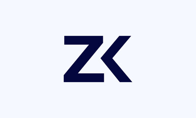 ZK and KZ or Z and K Abstract Letter Mark Logo Template for Business