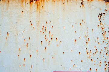Old metal surfaces that rust and lack maintenance.
