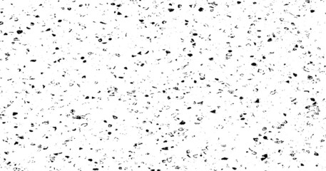 Abstract vector noise. Small particles of debris and dust. Distressed uneven background. Grunge texture overlay with fine grains isolated on white background. Vector illustration. EPS10.