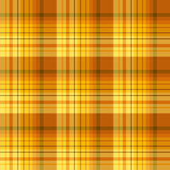 Seamless pattern in bright yellow and orange colors for plaid, fabric, textile, clothes, tablecloth and other things. Vector image.