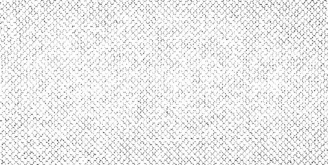 Vector fabric texture. Distressed texture of weaving fabric. Grunge background. Abstract halftone vector illustration. Overlay to create interesting effect and depth. Black isolated on white. EPS10.
