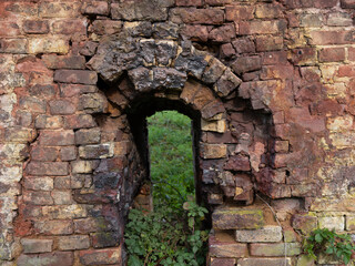 Ruin of an old brickyard Groenlanden in the Ooijpolder, Gelderland Province, The Netherlands