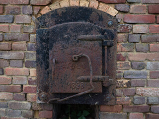 Ruin of an old brickyard Groenlanden in the Ooijpolder, Gelderland Province, The Netherlands