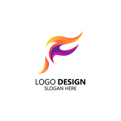 colorful and shiny logo for refrigeration logo design