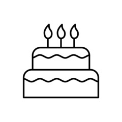 Сake icon vector set. dessert illustration sign collection. sweet symbol or logo.