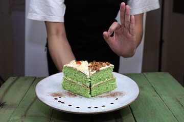 Sweet cake for dessert