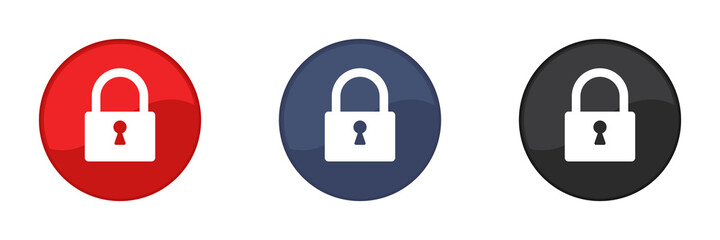 A set of locks. Vector illustration