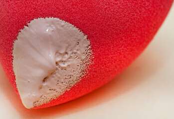 close crop pic of concealer or foundation make-up with copy space