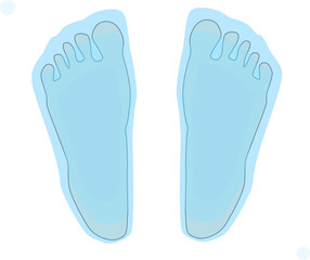 冷たくなる足のイメージ