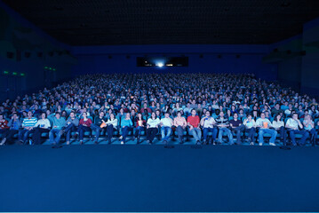 Audience in movie theater